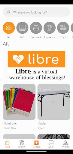 Android application Libre screenshort