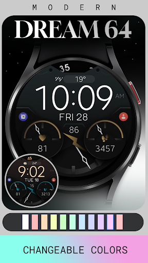 Dream 64 - Modern Watch Face Screen 3