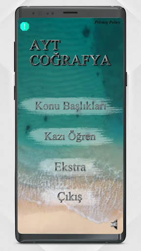 Android application AYT Coğrafya Platin screenshort