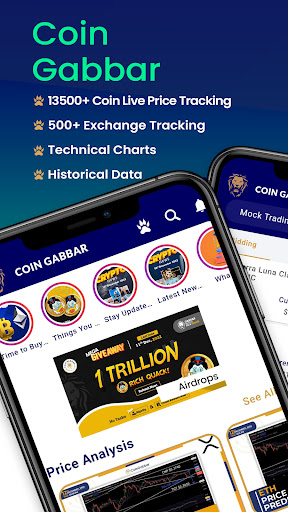 Android application Coingabbar: Live Crypto Prices screenshort