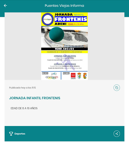 Puentes Viejas Informa Screenshot