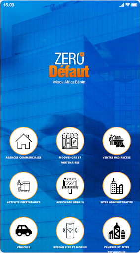 Android application Zéro Défaut Moov Africa Bénin screenshort