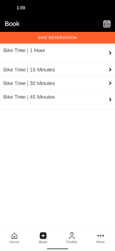 Peloton Scheduling Screen 2