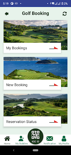 Android application JCKSC Public Golf Course screenshort