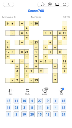 Cross Number - Math Puzzle 2
