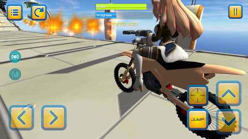 Motorbike Girls Jump Mission Screen 2