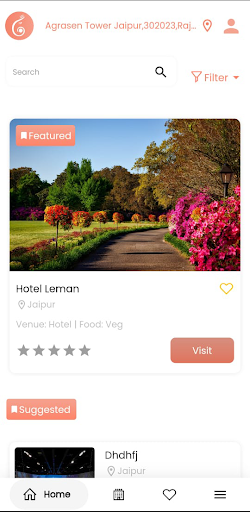 Android application Good Venue screenshort