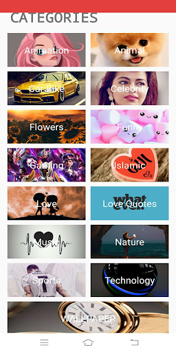 Android application 4K Wallpaper screenshort