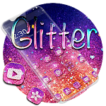 Purple Glitter Sparkling Theme Apk