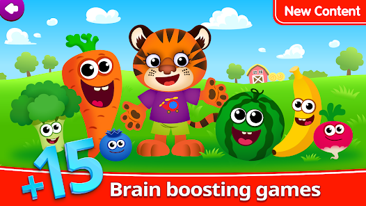 Baixe Funny Food ABC para crianças! Jogos educativos 4-6 no PC com