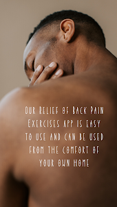 Relief of back pain exercises
