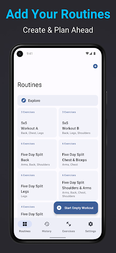 Liftlog+ Weight Lifting Log Screen 2