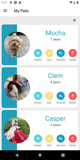 Android application PawNotes screenshort