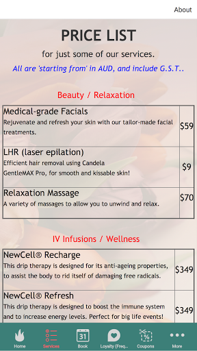 Ignite Medispa Screen 2