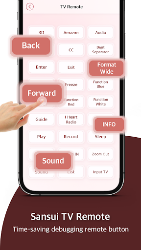Remote for Sansui TV Screen 3