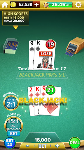 Blackjack 21 Casino Royale Screen 3