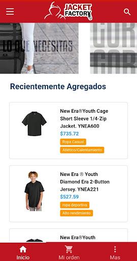 JacketFactory Screen 2