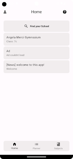 Android application EduShare screenshort
