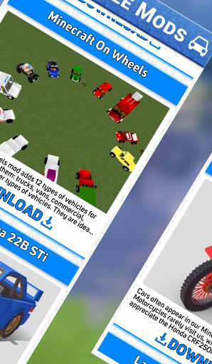 Vehicle Car Mods For mcpe