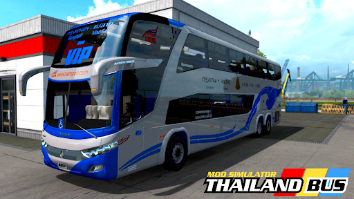 Android application Mod Simulator Thailand Bus screenshort