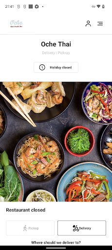 Android application Oche Thai screenshort