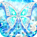 Diamond Butterfly Wallpaper & Animated Keyboard icon