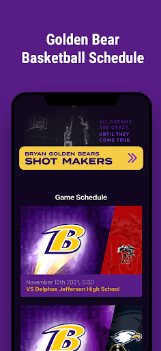 Bryan Golden Bears Basketball Screen 2