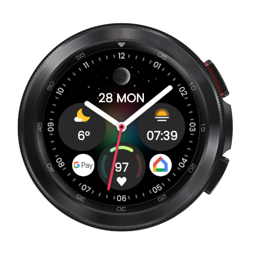 Proxima watch face Wear OS logo