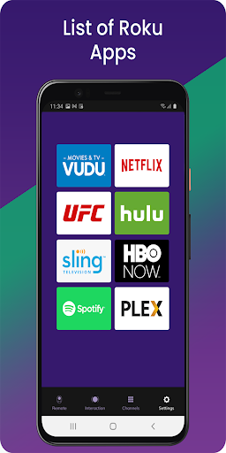 Android application ROKU TvRemote Control screenshort