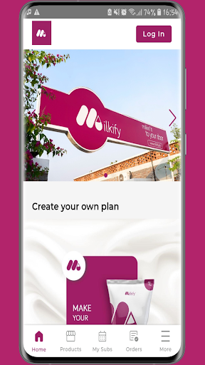 Android application Milkify - Fresh Milk Delivery screenshort