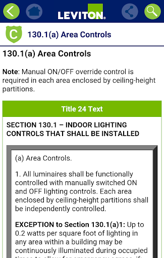 Leviton Title 20 & Title 24 Screen 3