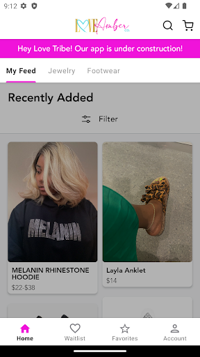 Android application Love Amber Company screenshort