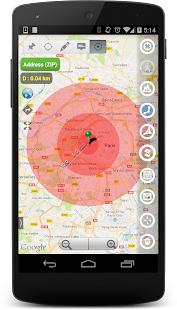 Planimetru - măsurarea zonei GPS Captură de ecran