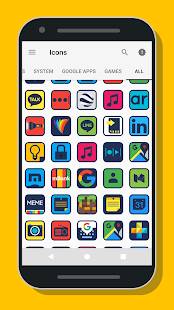 Merrun — zrzut ekranu pakietu ikon