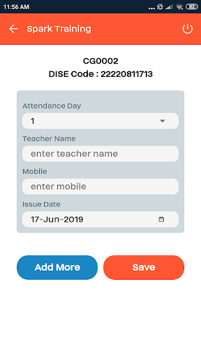Spark Training Screen 2
