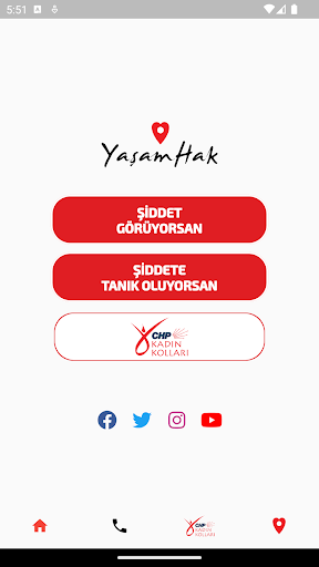 Android application YaşamHak screenshort