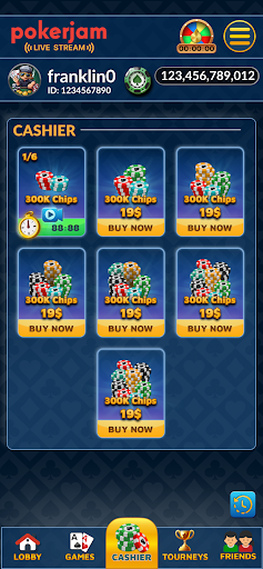 Android application Pokerjam screenshort