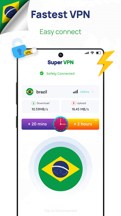 Brazil VPN - Get Brazilian IP - New - (Android)