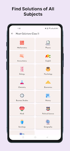 Class 11 NCERT Solutions Screen 2