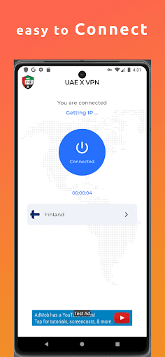 Android application UAE X VPN - Super VPN FAST screenshort