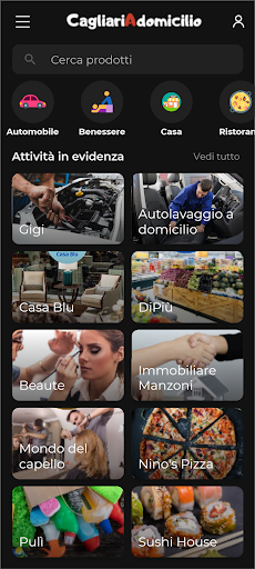 Android application Cagliari a Domicilio screenshort