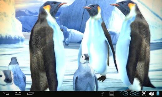 Captura de pantalla de fons de pantalla en viu de Penguins 3D Pro