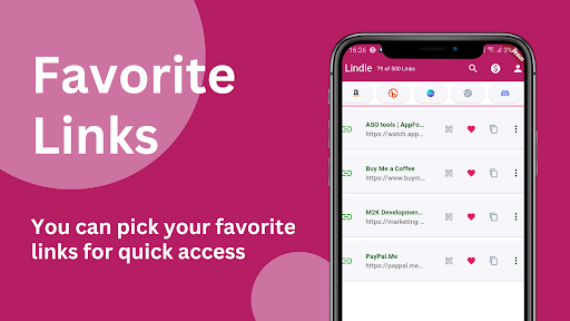 Lindle: Save, Manage Web Links Screen 3