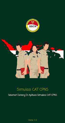 Android application Materi & Simulasi CAT CPNS screenshort