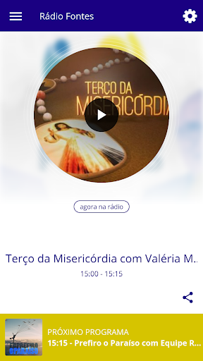 Android application Rádio Fontes screenshort