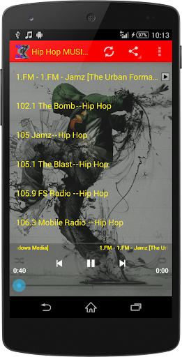 Android application Hip Hop MUSIC Radio WorldWide screenshort