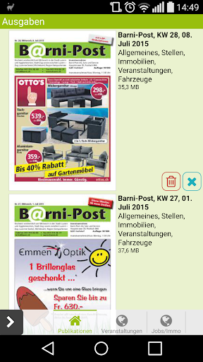 Android application Barni-Post screenshort
