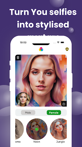 Artivision:AI Avatar & anime Screen 2