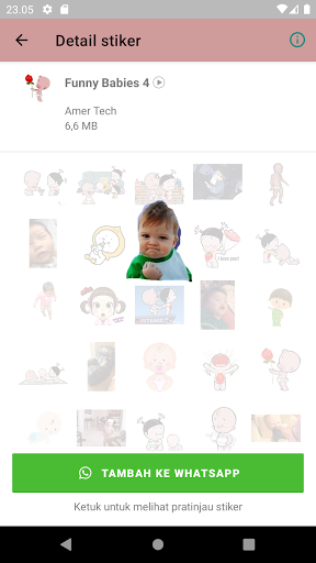 Funny Babies Stickers Animated - wastickerapp new
