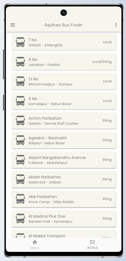Rajdhani Bus Finder -Dhaka Rou Screen 3